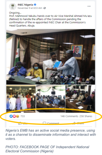 اللجنة الانتخابية المستقلة في نيجيريا - صورة من 'فيسبوك'